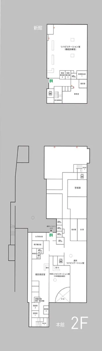 2Fのフロア平面図